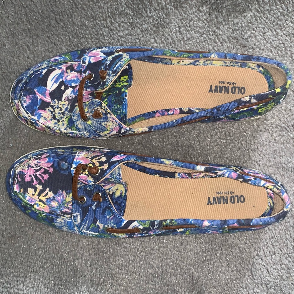 Old Navy Spring Blue Boat Shoes